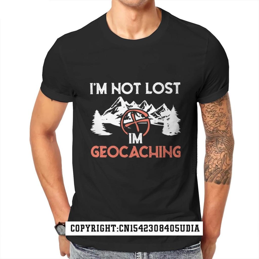 Lustiges Geocacher-Geocache-Geocaching-Unisex-Heather-Prisma-T-Shirt für Paare, weibliches T-Shirt für Studenten, normales, lustiges T-Shirt