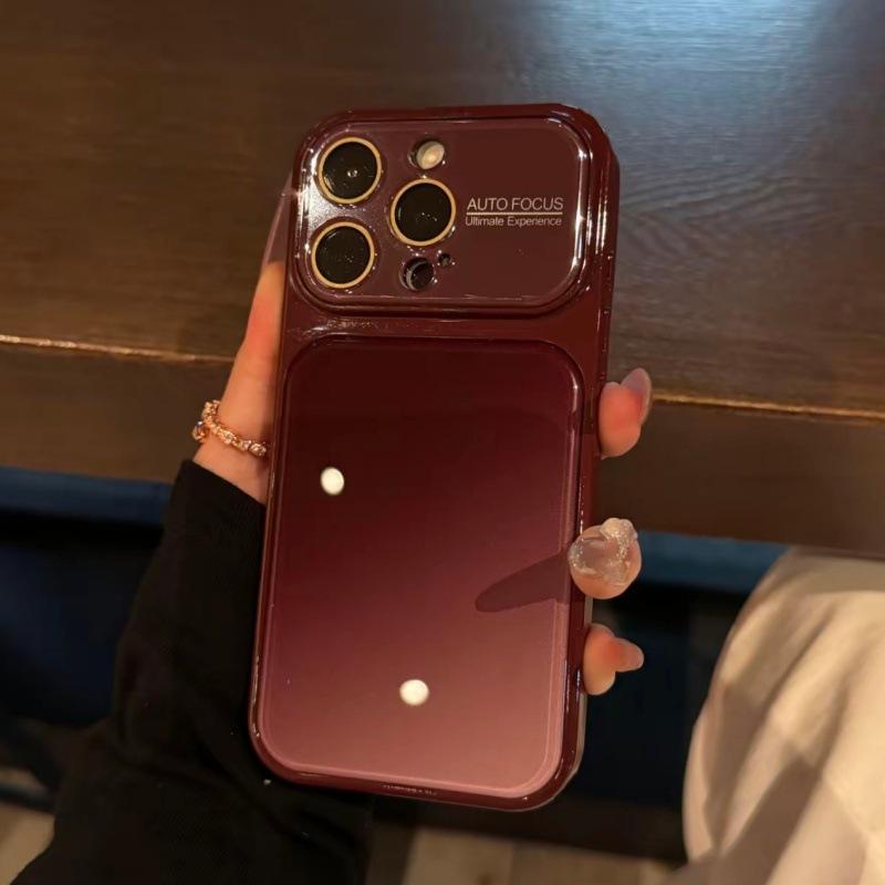 Three-dimensional Contrasting Color Large Window, Suitable for Apple 18promax Mobile Phone Case 17 All-inclusive 16 Anti-drop 1514