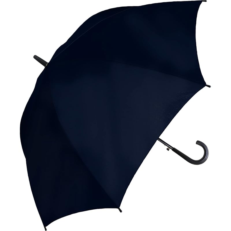 

Зонт Nakatani-Umbrella Зонт Nakatani gentleman из винила с тиснением, темно-синий, однотонный [113-002], тип jump, основные спицы/приемник из стекловолокна, 70 см, большой размер