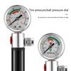Bicycles Tire Air Pumps Mini Bike Hand Pump with Pressure Gauge, Bicycles Tire Pump Tyre Inflation Foot Pump Bikes Pump