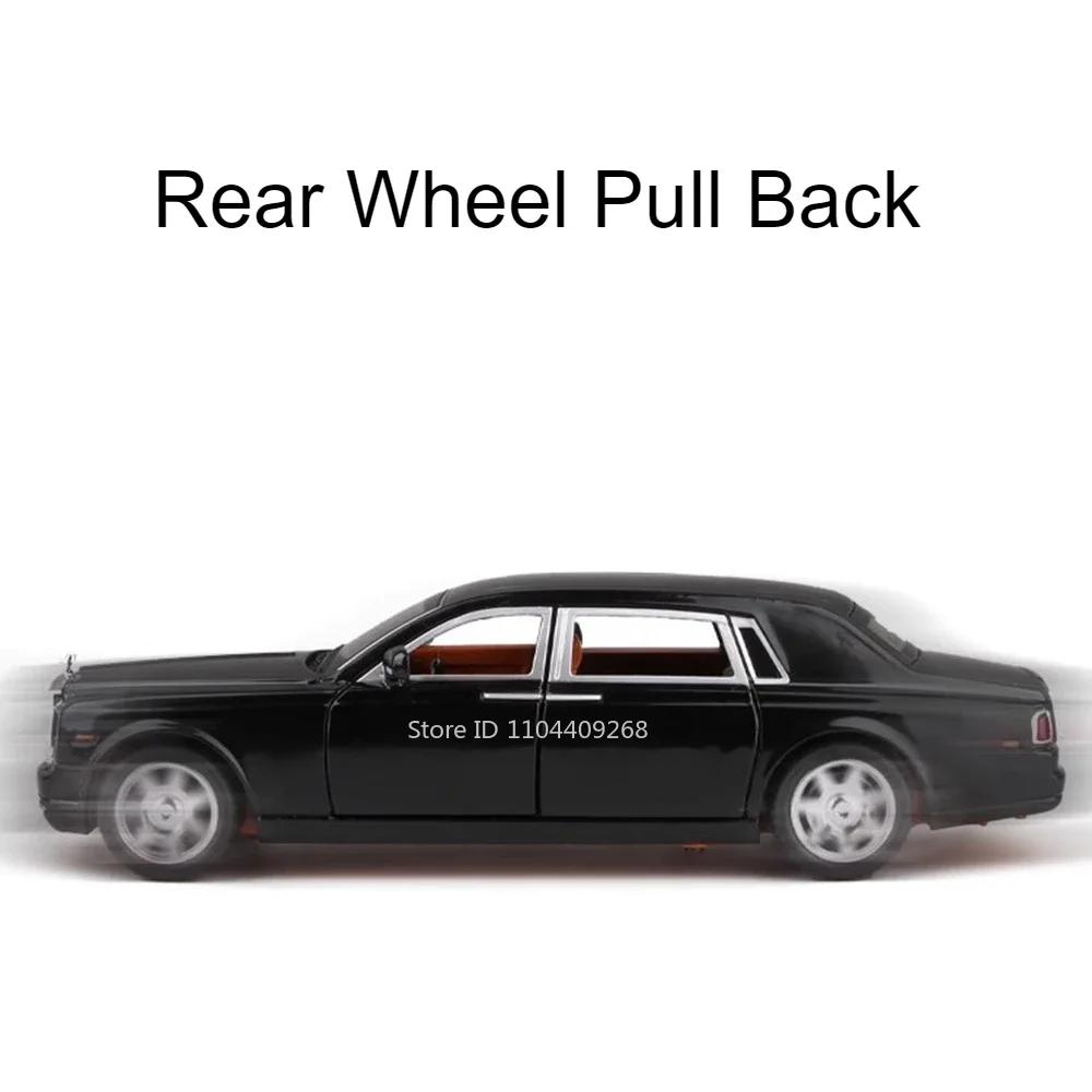 1:24 Rolls Royce Phantom Spectre Modell Spielzeugauto Diecast Metall Sound Licht Rückzieher Sammlung Spielzeug Fahrzeugmodelle Geschenk Ornamente