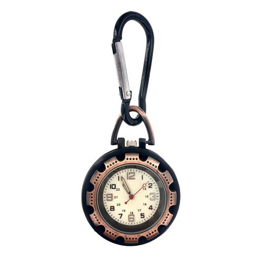 Digital Carabiner Watch Anti-oxidation Shock Resistance Vintage Climbing Hiking Clip On Quartz Watch