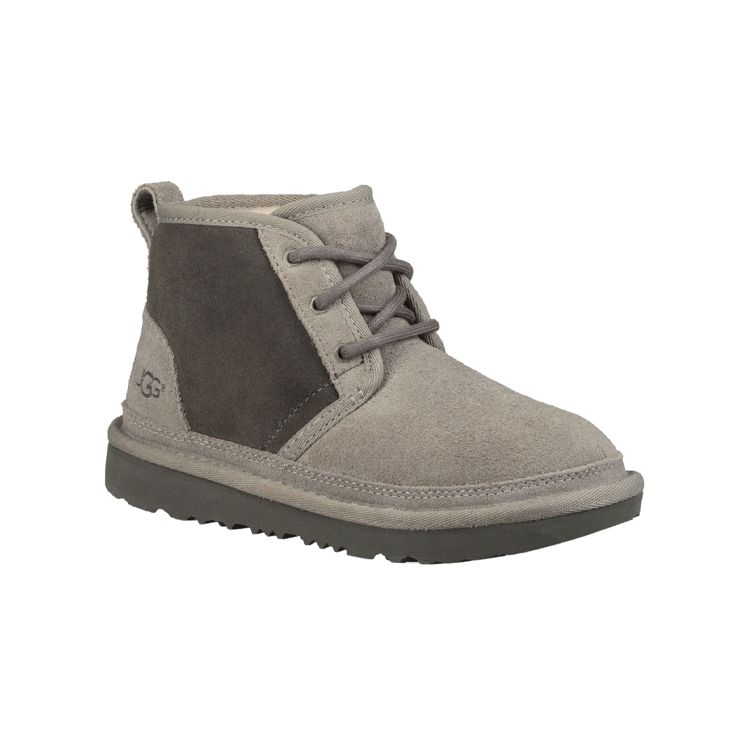 UGG Neumel Suede Comfortable Warm Lined Ankle Snow Boots Kids Boots Gray 1017320K-CHRC