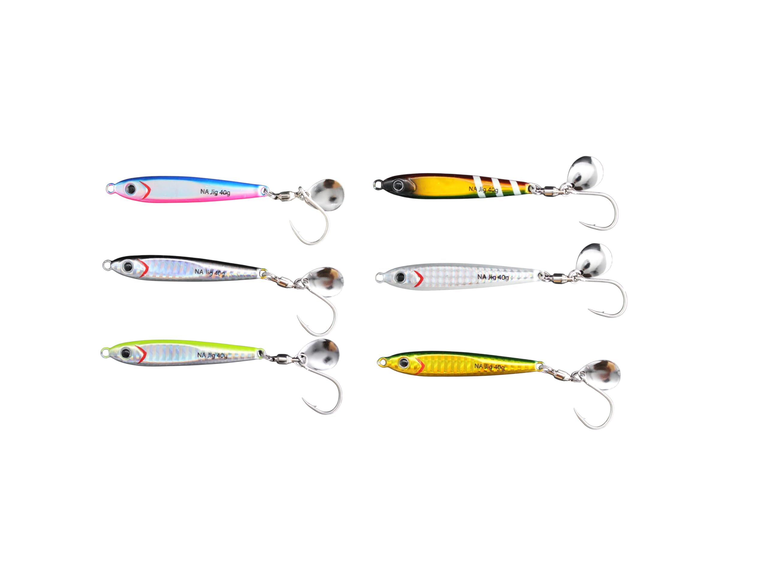 

KAJIKI Metal Jig NA Jig Nana Jig Lure for Shore and Offshore Luminous Lure for Sea Boat Spanish Sea and Tuna 40g/60g/70g/80g/100g/125g/150g/180g