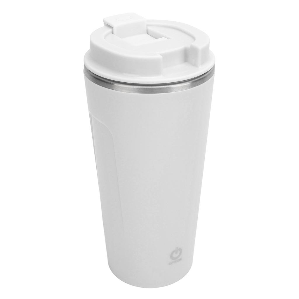 Självrörande kaffemugg USB-uppladdningsbar rostfri stål auto självblandande kopp med lock för kontor