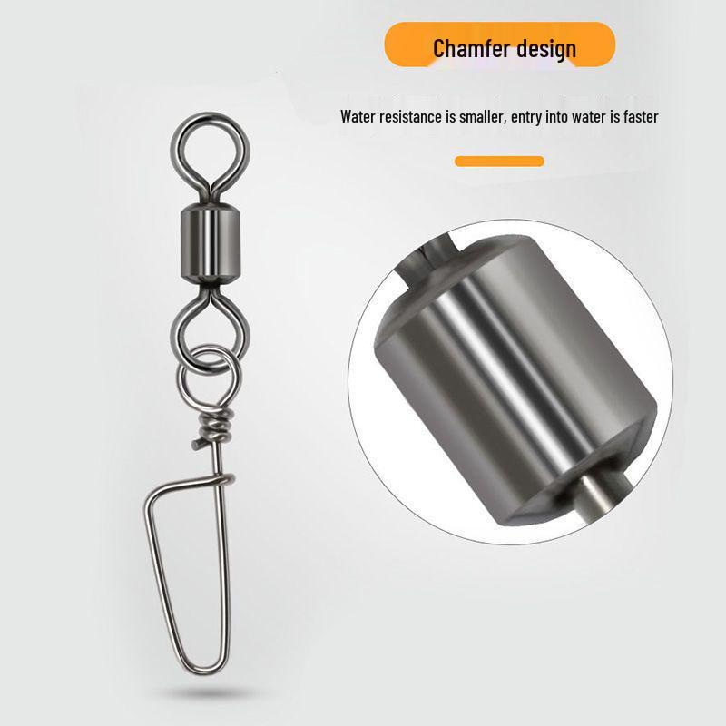 American Swivel Snap Fishing Lure Connector - Figure-Eight Loop Quick Swivel Accessories