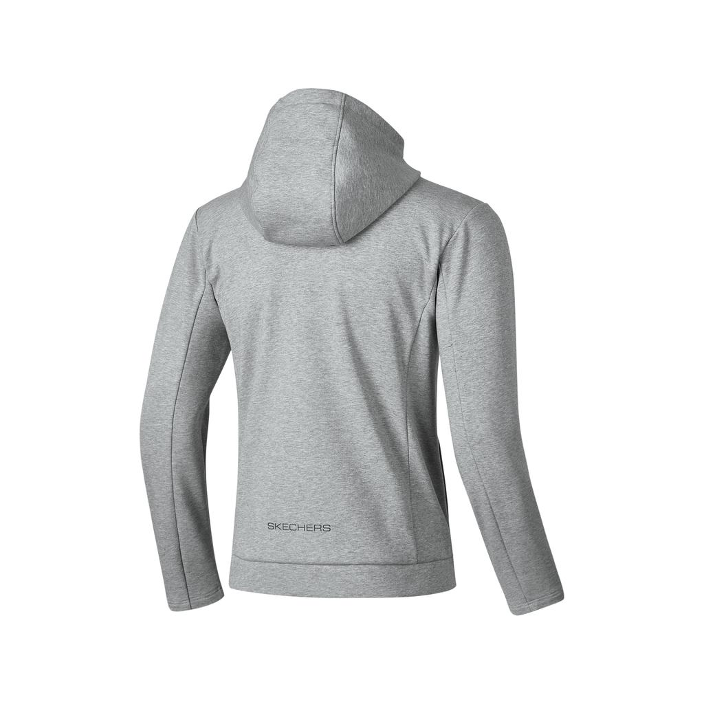 Skechers Simple Logo Comfortable Fashion Hoodie Jacket Men jackets Gray P424M169-02H3
