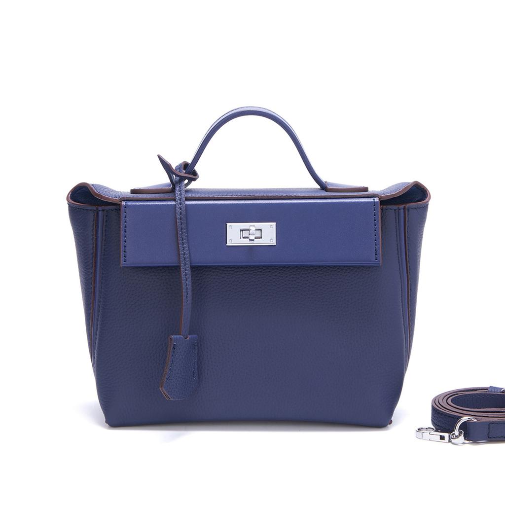 Nouveau sac en cuir de vachette première couche pour femme, cuir véritable, mode, polyvalent, 2424, sac aile, sac à bandoulière messager pour le travail