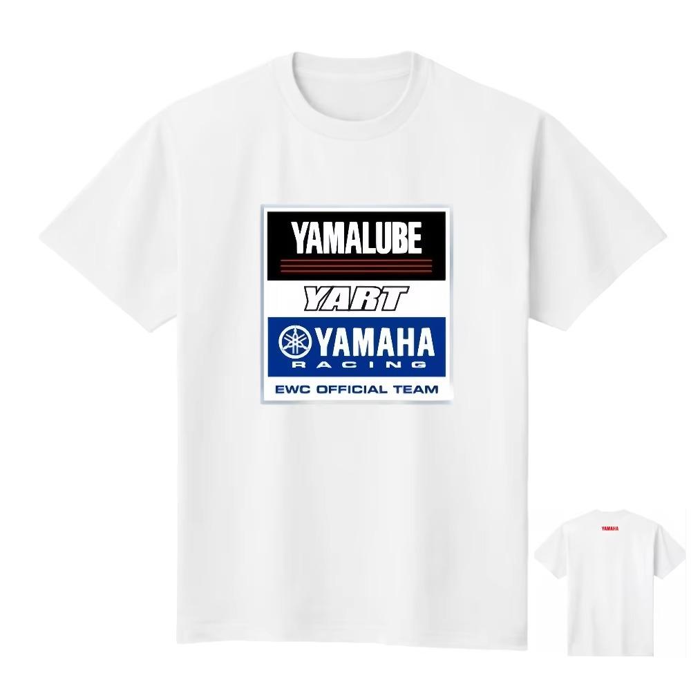 More New 2025Summer Yamaha Car Motorcycle Racing Locomotive Men's T-Shirt Printed Locomotive Loose Crew Neck K2Y Short Sleeve
