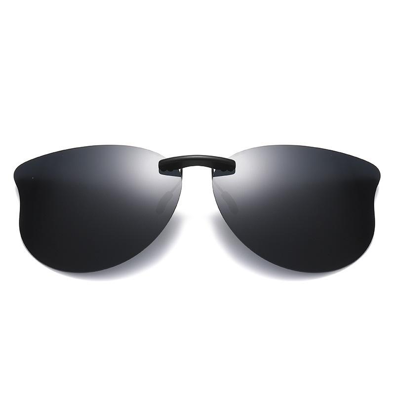 Large frame polarized night color-changing clip, myopia glasses can be used for women driving, and sunglasses clips can be used for men's computers.