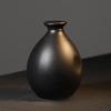 Shangqi Ceramic Matte Black Baijiu Storage Jars (Set of 2)