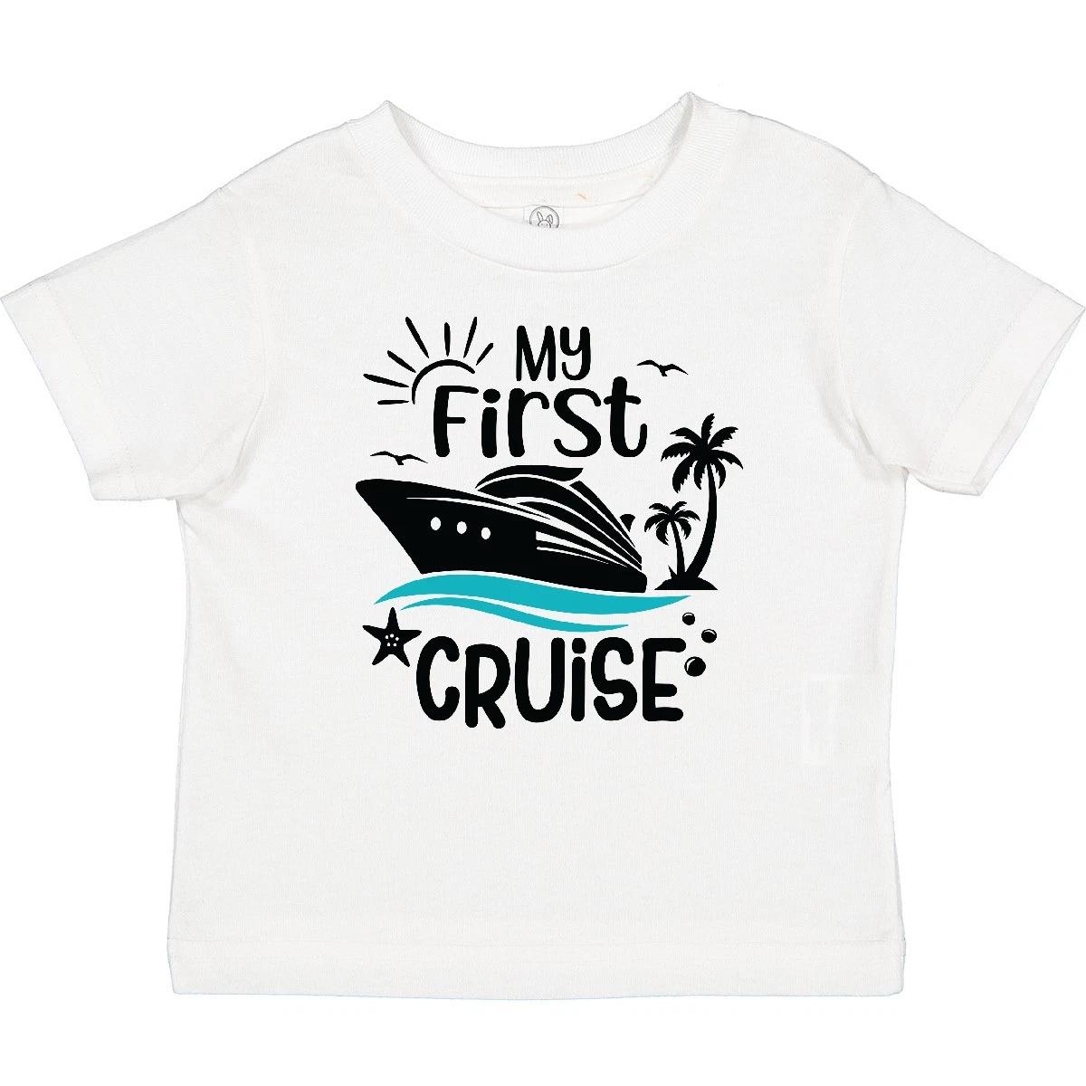 Inktastic My First Cruise Baby T-Shirt 1st Vacation Ship Palm Trees Trip Infant 150