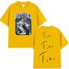 Koszulki Hip Hopowe Piosenkarka TINI STOESSEL Futtura Tour Nowy Album Koszulki Graficzne Moda Harajuku Krótki Rękaw Bawełna Codzienne Streetwear