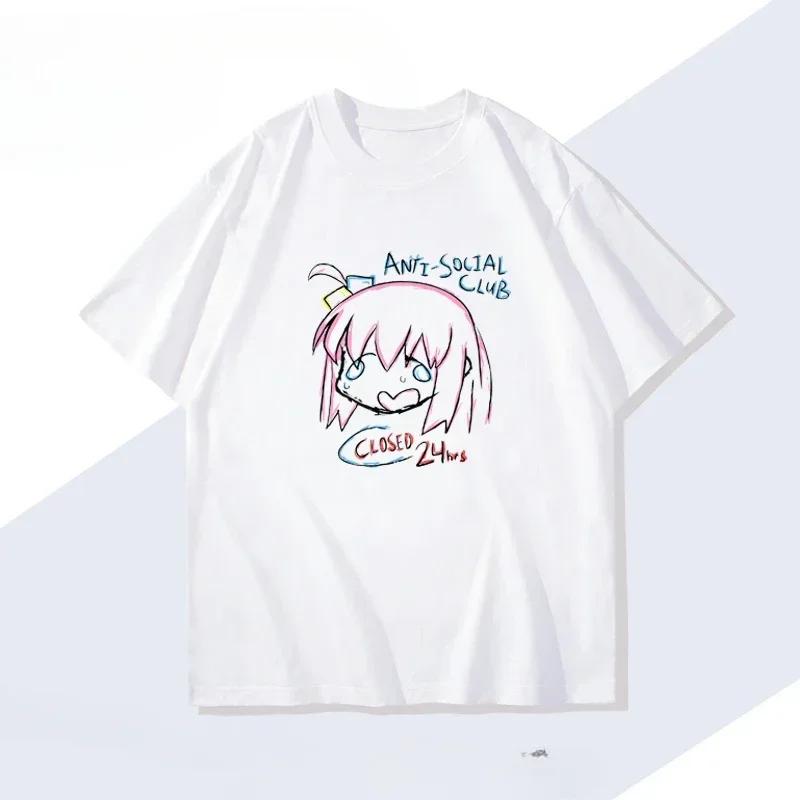 

Women s clothing urban aesthetic clothing women s printed T-shirts music band Bocchi Clubbocchi Anime T-shirts 4XL