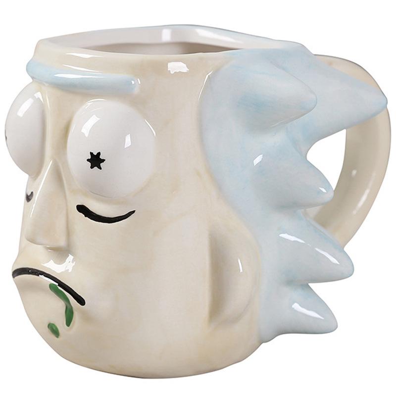 Rick and Morty 3D Cartoon Ceramic Coffee Mug for Kids