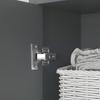 Bathroom Storage Cabinet with 2 Cupboards, Drawer, Open Compartments, Grey