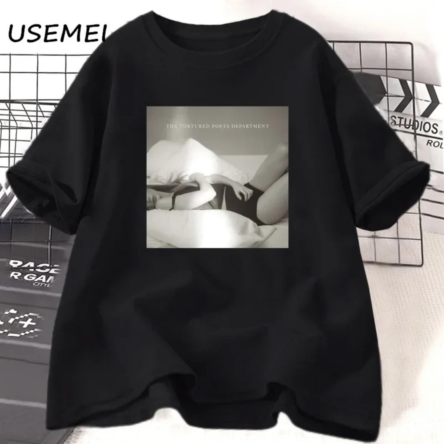The Tortured Poet Department t-shirt TS New Album Eras Poet t Shirt Love And Poetry Tee Shirt Music streetwear womans clothing S чёрный