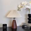 Retro LED Table Lamp Pleated Room Decoration Night Lamp USB For Home Living Bedroom Bedside Decorative Simple Desk Lighting