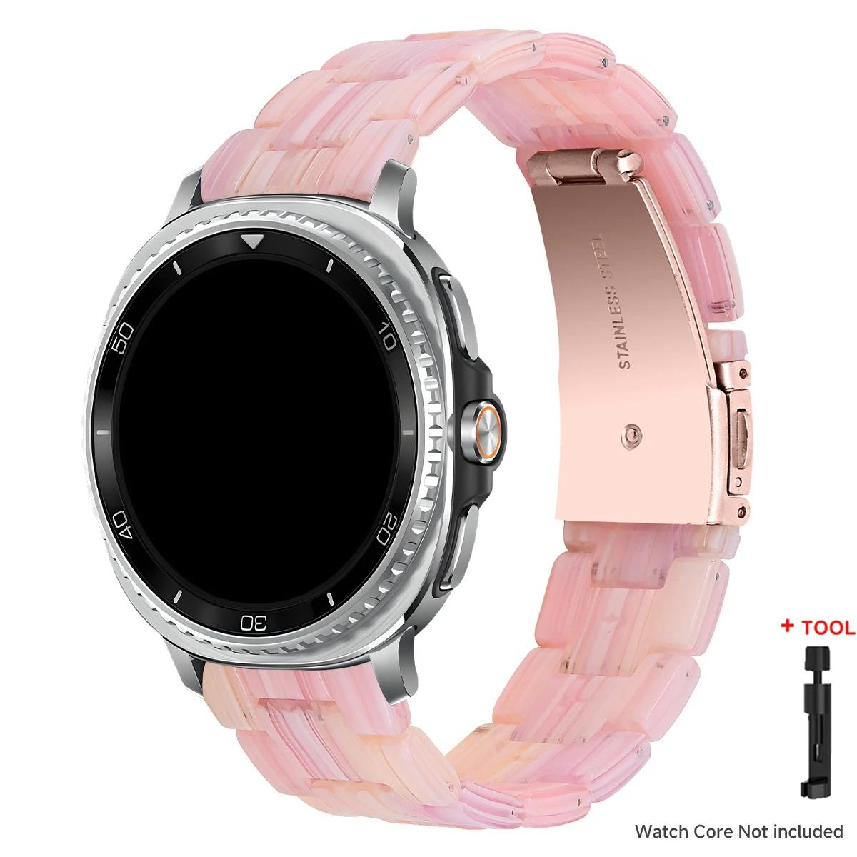 

Resin Band for Samsung Galaxy Watch 8 40 44MM/8Classic 46mmTransparent Strap Women Bracelet for galaxy Ultra 2025/7 47mm Correa for galaxy ultra2025