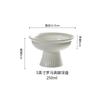 Ceramic Fruit Snack Plate Restaurant High Footed Bowl Restaurant Salad Dessert Bowl Desktop Pastry Nut Plate Cool Dishes Bowl