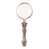 Bronze Finish Retro Magnifying Glass Alloy Material Slipless Handle Handheld Magnifying Glass Antique Gold Portable Magnifier