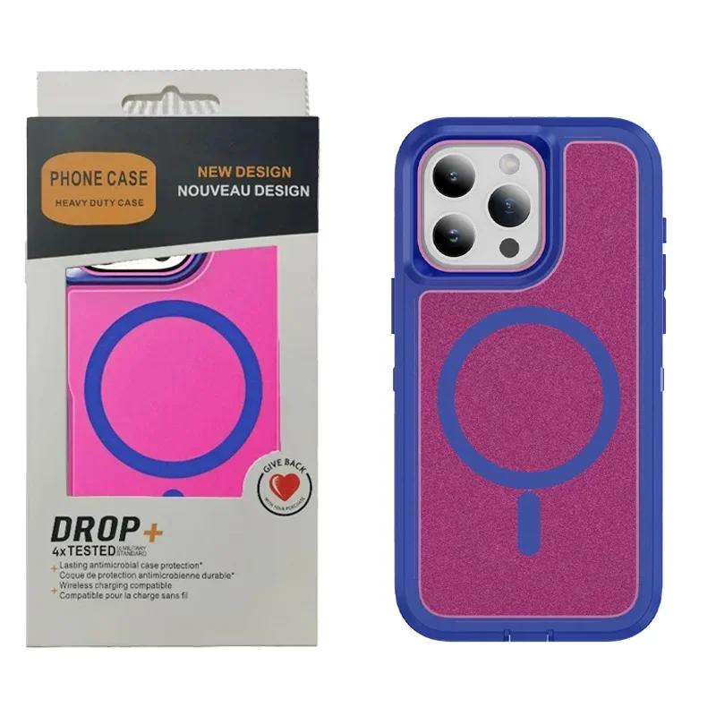 Defender Series XT Magsafe Hülle für IPhone 17 Pro Max Air 16 E 15 Plus 14 13 12 Ott Armor Box Kabelloses Laden Schutzhülle