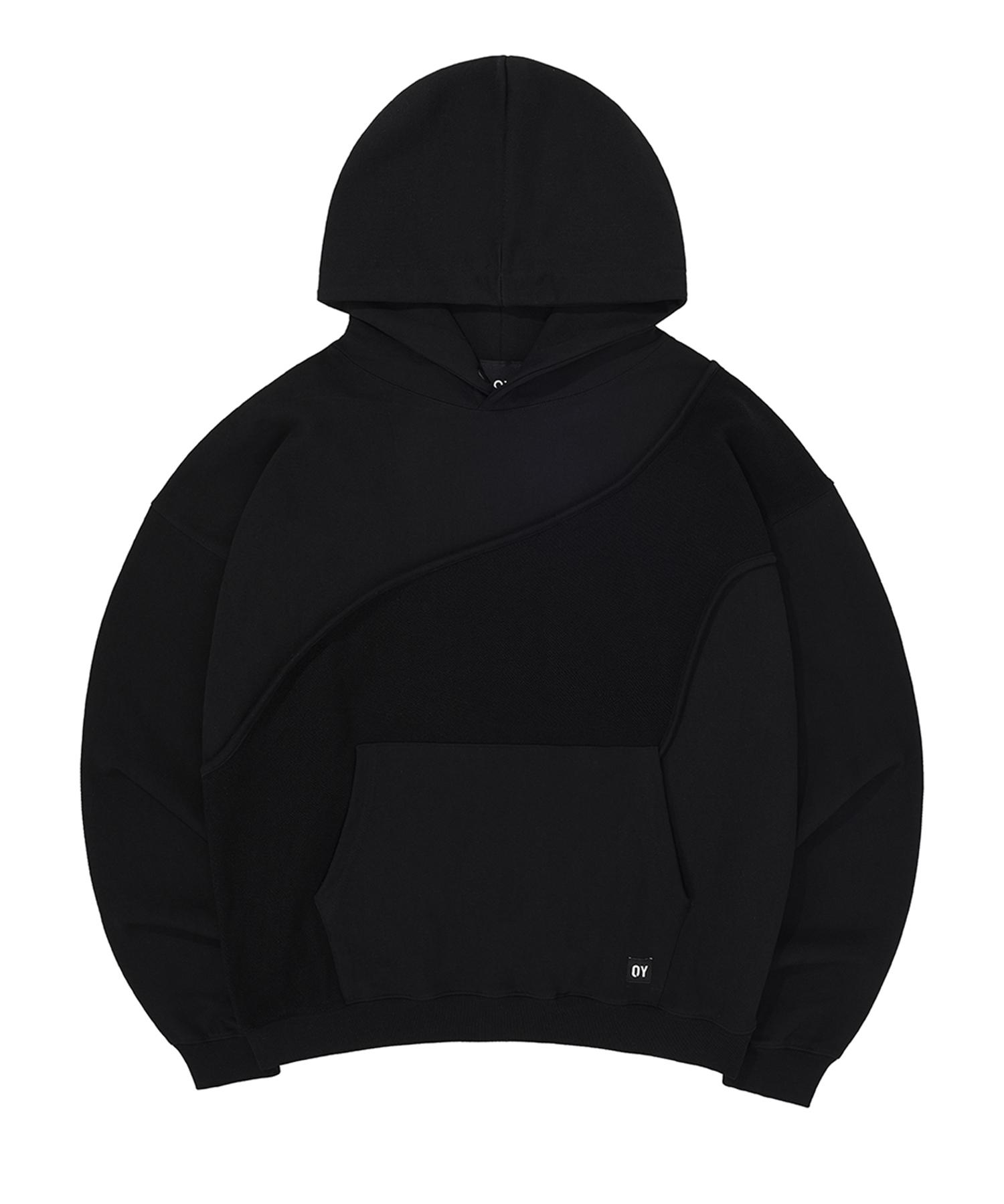 Oy Reverse Tape Logo Hoodie - Black Black/1Size