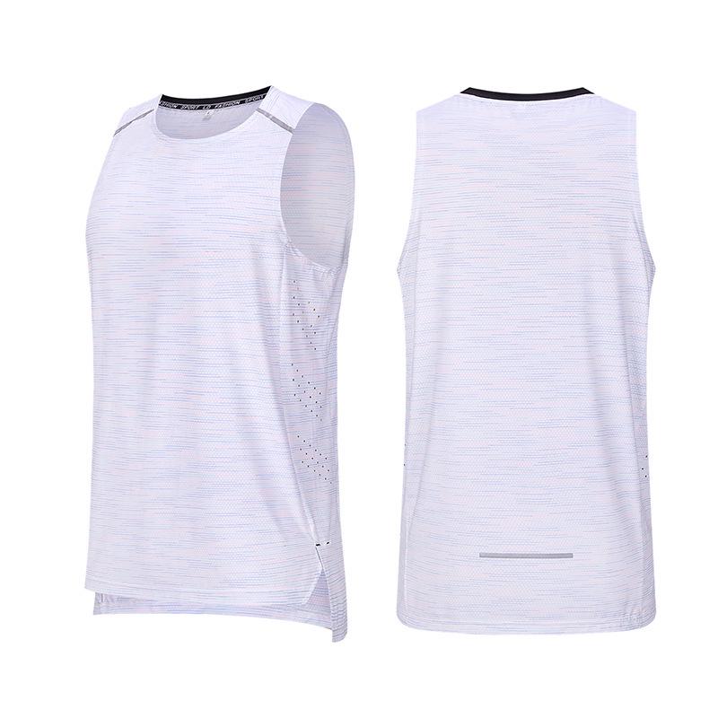 

Мужская быстросохнущая майка без рукавов для бега - Большой размер, фитнес, мышечный топ XL (130-140 jin)