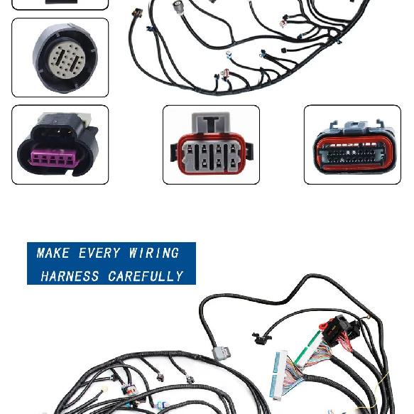 LS3 4L60E DBW 03-07 LS Vortec Standalone Wiring Harness 4.8 5.3 6.0 MULTEC/Delphi Fuel Injector CONNECTORS For LS3 Engine US