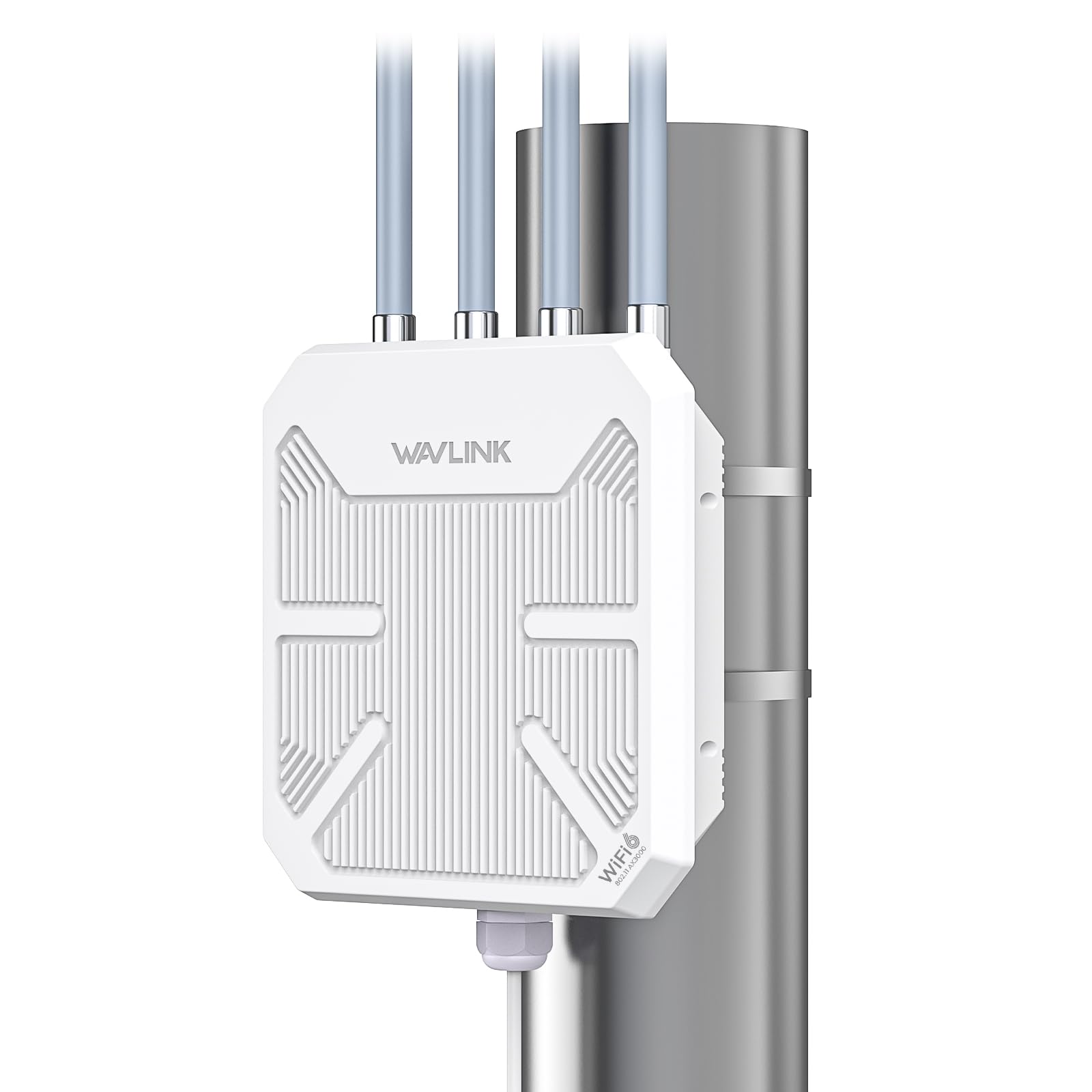 

WAVLINK WiFi6 Outdoor Access Dual Band AX3000 Long Range Outdoor WiFi Mesh Extender with High Gain Weatherproof Booster Amplifier Point, 2.4G+5G