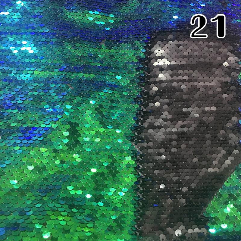 100x130cm Oboustranná 5mm Látka s rybími šupinkami Reverzibilní látka s flitry DIY Řemesla Šití Oděv Boty Pozadí Dekor