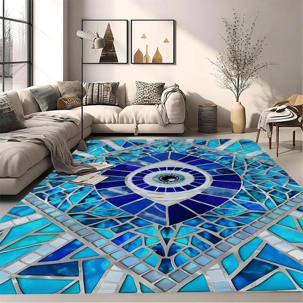 Evil Eye Floor Mat Bath Mat Nordic Style Home Doormat Bathroom-Toilet Mats Bedroom Welcome Doormat 260g Flannel Free Shipping