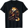 Japanese Shiba Inu Ukiyo-e Anime Katana Funny Japanese Art T-Shirt
