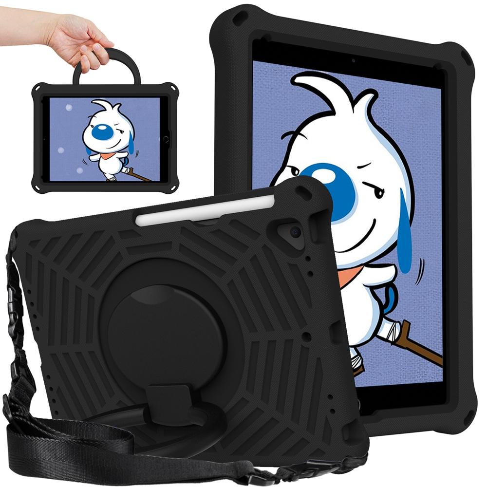 

Для Apple iPad Pro 9.7 2017 2016 Air 1 2 A1474 A1566 A1673 A1822 A1893 A1954 чехол EVA Kids Safe Pull Ring противоударный плечевой ремень подставка чехол для планшета For iPad Pro 9.7 2016 чёрный