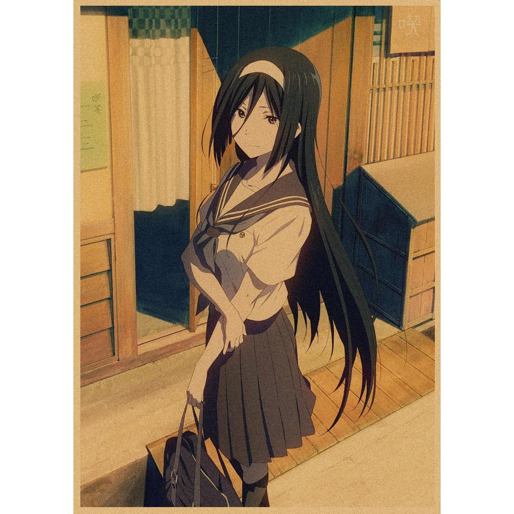 Hyouka Retro Anime Poster - Japanese Kraft Paper Wall Art