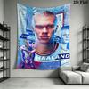 Erling Haaland Re Appeso a Parete Coperta in Tessuto Stampato Arazzi Decorativi per Camera da Letto Soggiorno Arredamento per la Casa