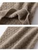 Pure Cashmere Women's Thick Knit Neck Warmer - Autumn/Winter False Collar Scarf