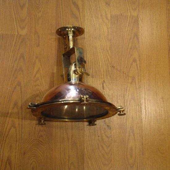 Nautical Copper Brass Cargo Directional Pendant Ceiling Light