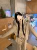 Women's Two-Piece Hooded Zip-Up Sweatshirt & Wide-Leg Pants Set - Casual, Loose Fit for Spring & Autumn, Trendy Korean Style