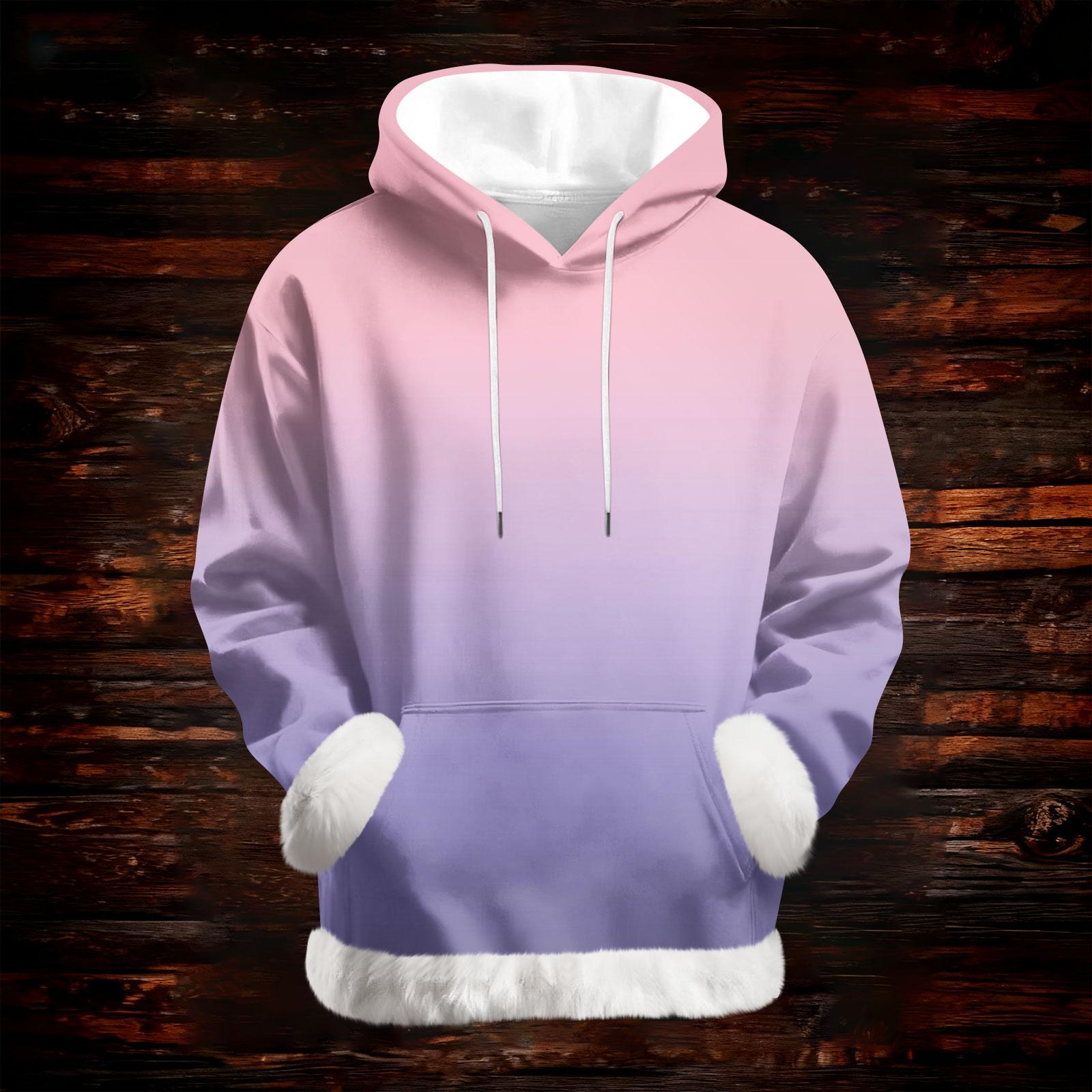 

Женская повседневная модная толстовка с капюшоном и длинным рукавом с принтом M розовый