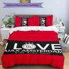 3pcs AFC Ajax pattern bedding set duvet cover set includes duvet cover &pillowcases,perfect all season bedroom decoration&gift