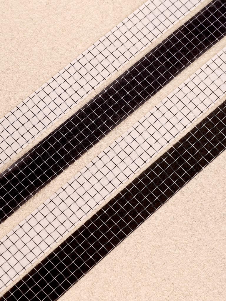 1roll Simple Style Plaid Washi Tape Set Washi Tapes Scrapbooking Supplies Stationary Masking Tape Journaling Supplies Washi Tape