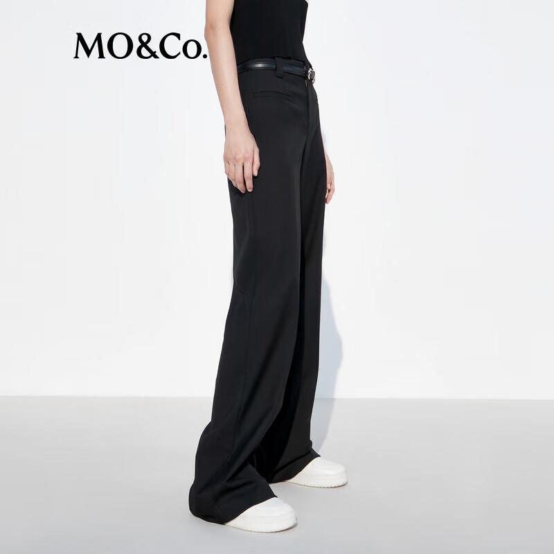 

MO&Co. High-Waist Loose Wide-Leg Pants with Belt S 160