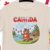 Fun Beaver Partying Patriotic T-shirt | Novelty Tshirt