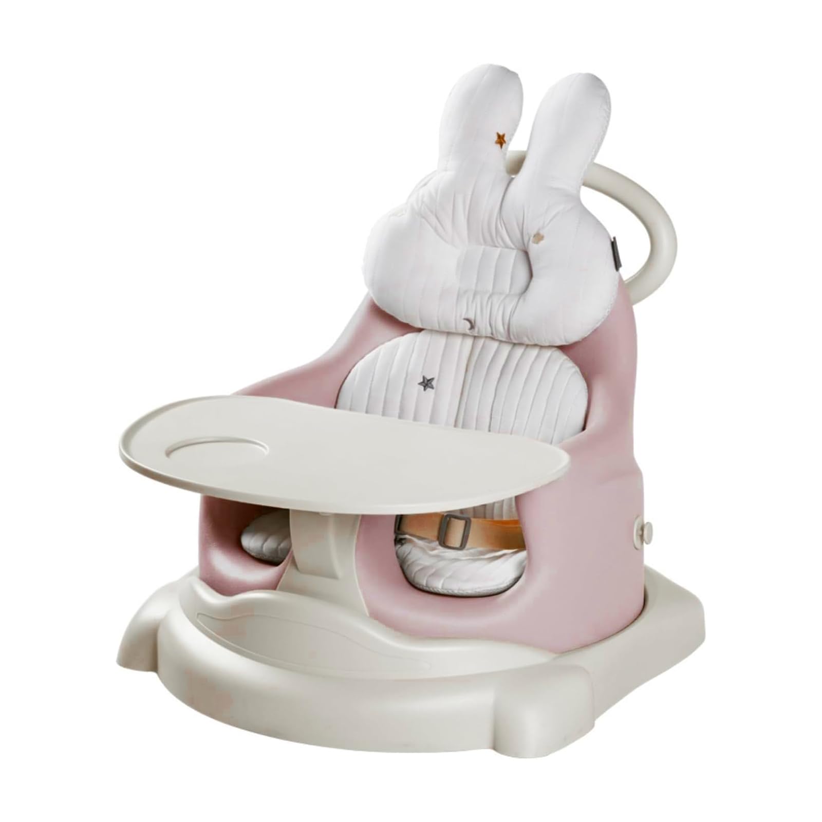 

GU MODE Детский стул на колесиках Прогулочная коляска Бустер Стул для еды Детское питание Стул для купания Спинка Ремень Поводок Ванночка Многофункциональный розовый