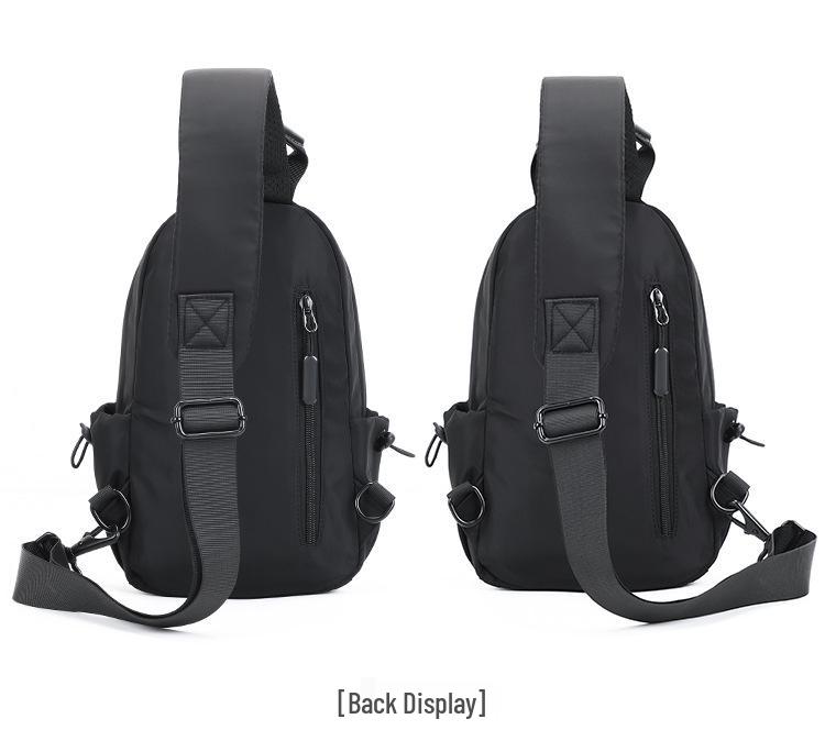 Men's USB Crossbody Bag: Waterproof Nylon, Business & Travel Shoulder Bag