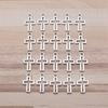 18/48Pcs/Lot Antique Bronze Silvery Cross Charms Hollow Pendants for DIY Jewelry Making