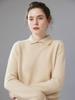 Women's Doll Collar Cashmere Sweater - 2025 Winter Collection: Solid Color, Base Layer, Gentle Style, Loose Fit, Slimming, Warm