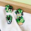 Japanese Cute Black Kitten Cartoon Brooch for Bags & Clothing