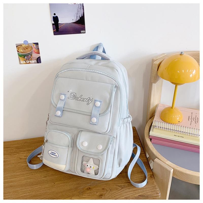 The New Schoolbag Is High-value, Fresh and Sweet, Candy-colored Backpack, Lightweight and Large-capacity Backpack for Junior High School Students.